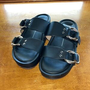 DOLCE VITA PLATFORM FLAT-FORM SANDALS